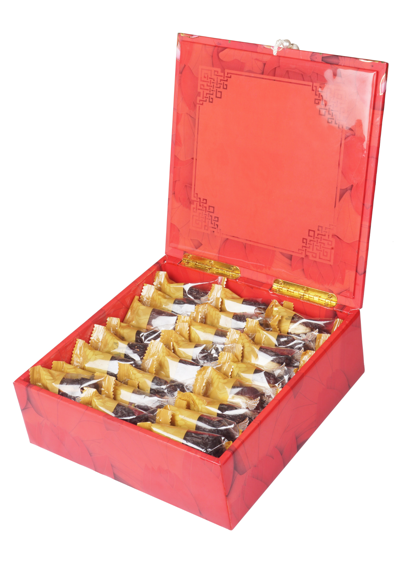 Safawi Dates with Fully Lacquered Pichvai Box (48 Individually Wrapped Pcs)