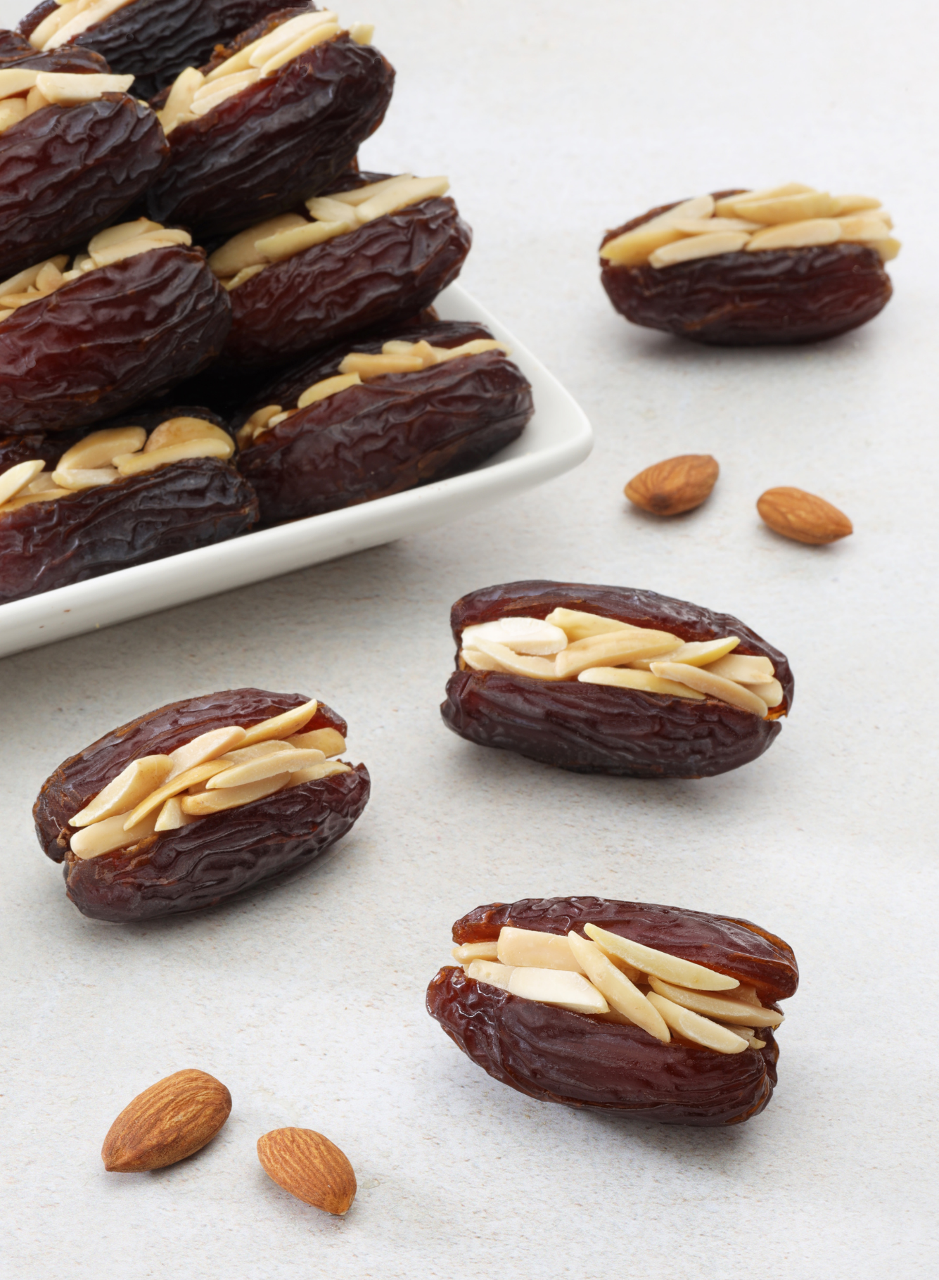 Medjoul Dates with Sliced Nuts Stuffing