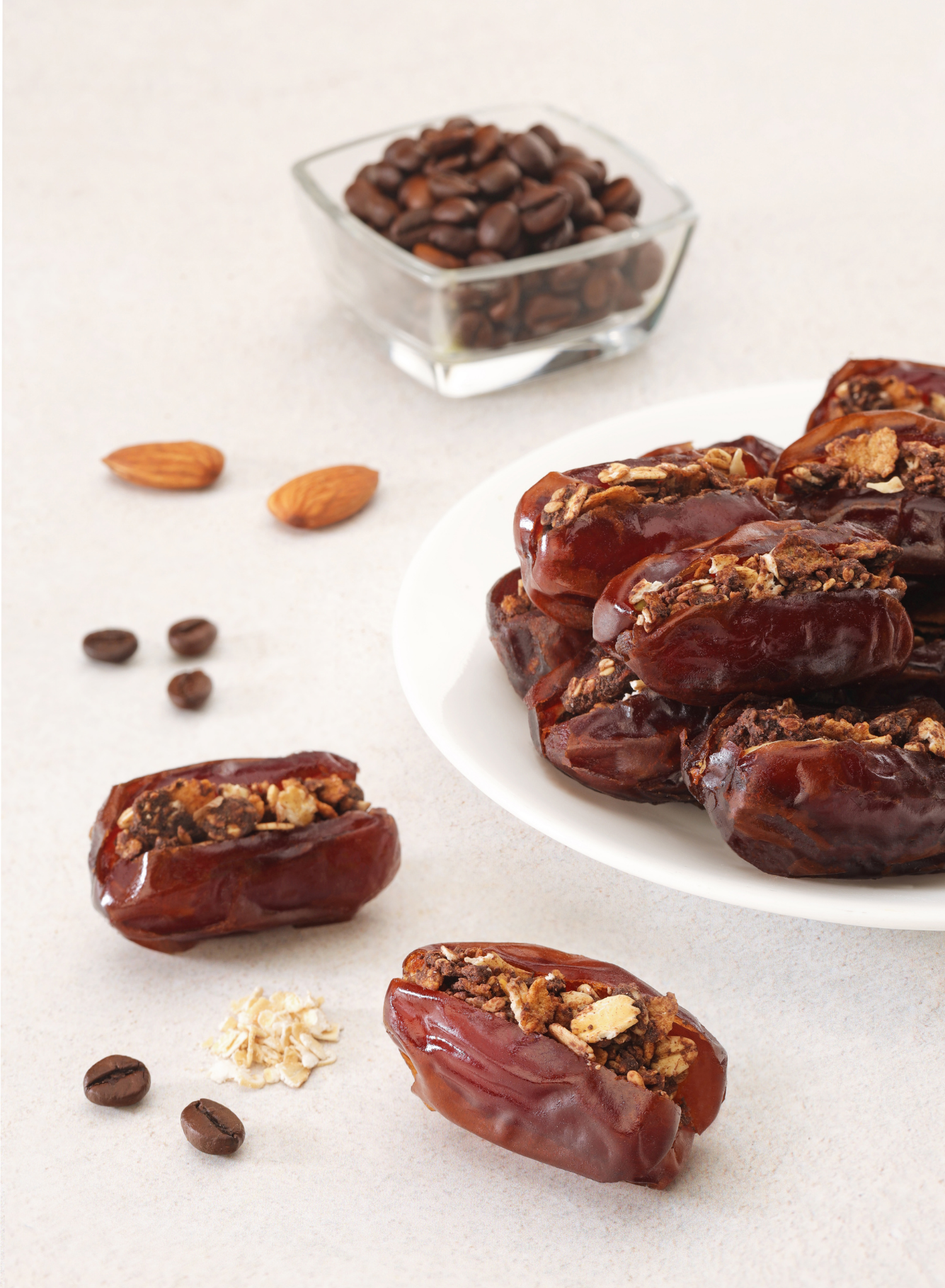 Khidri Dates with Coffee Crunch with Prop